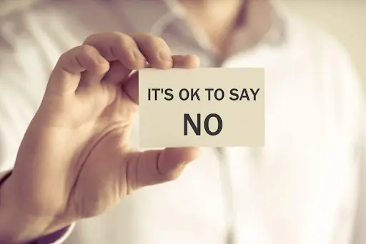 Another important secret to balancing business and family is the ability to say no.